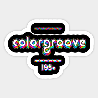 ColorGroove Retro-Rainbow-Tube nostalgia (wf) Sticker